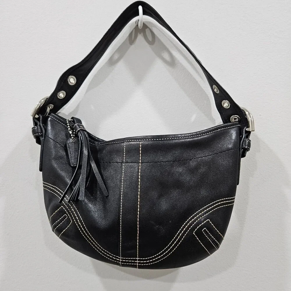 Vintage Coach Soho Small Hobo Shoulder Bag Y2K K05X-8A01 Whimsygoth Dark Fairy